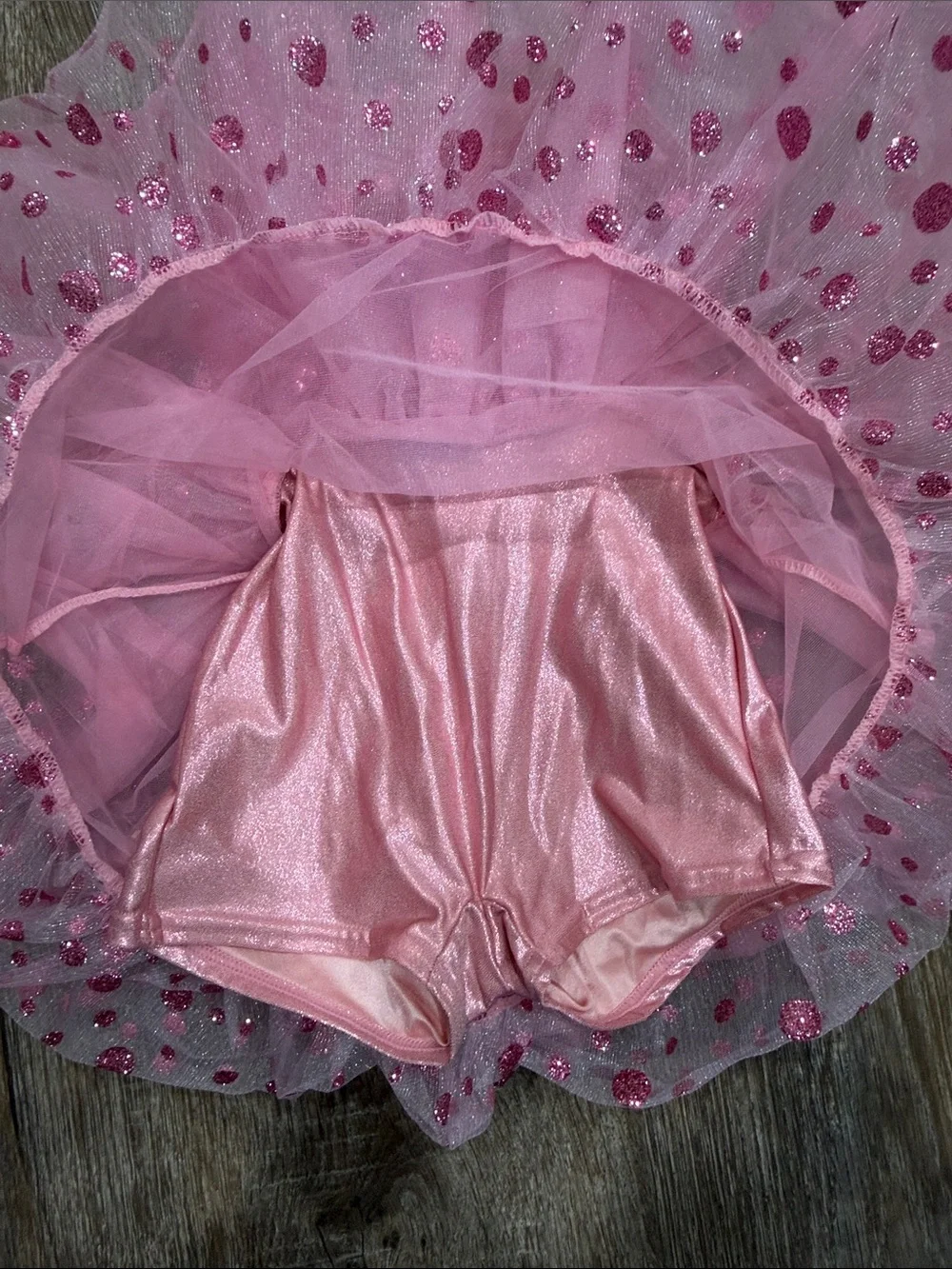 Girls' Sparkle Sequin Pink Tutu Dance Dress Size CME